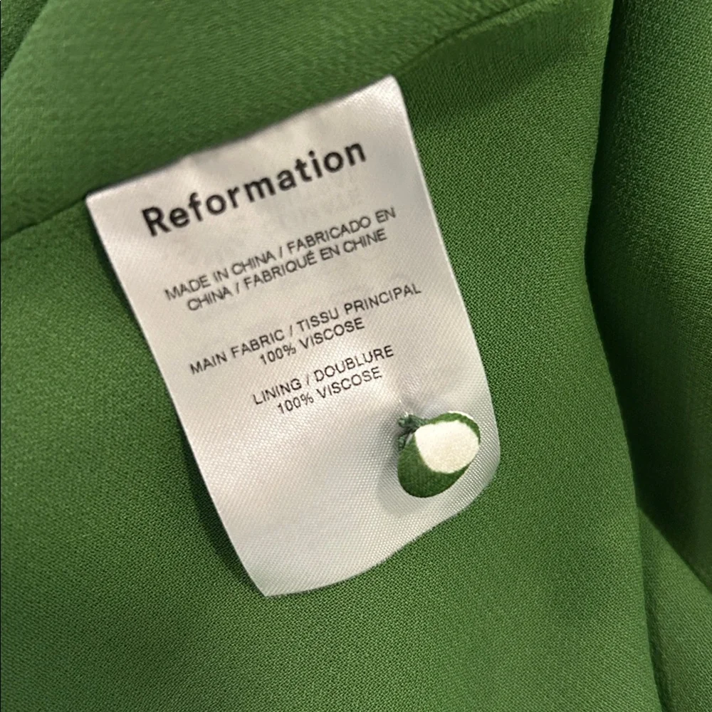 NWT- Reformation Forest Dress in Mystique